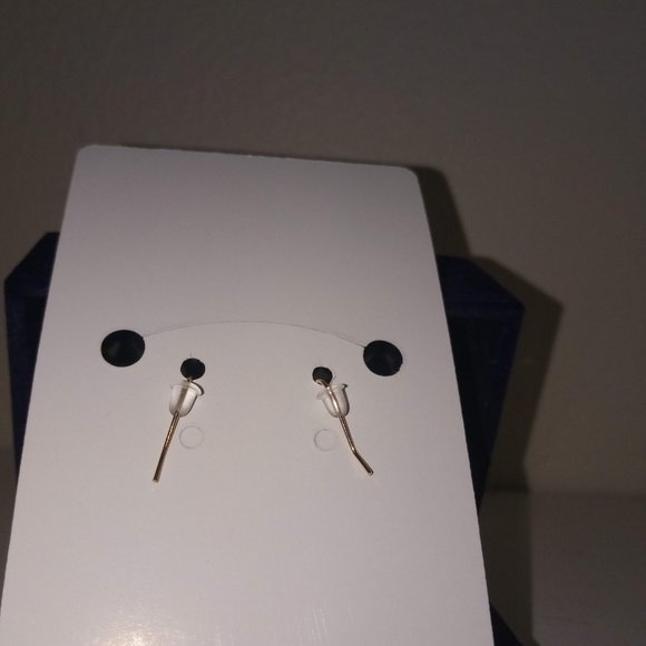 LAST PAIR! Gold & Ocean Geode Slice Earrings - Picture 10 of 10